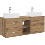  Set ormarića za kupaonicu 3 kom. Hrast artisan Smeđa 49,5 x 41 x 62,5 cm | shoptok.hr