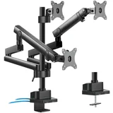 Stolni nosač za 3 LCD monitor MC-811, 17 "- 27", 2 x USB3.0 port