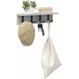  Vješalica za kapute na zidu Betonski sivi 40 x 10,5 x 10,5 cm | shoptok.hr