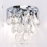Orion wa 2-1369/2 - krištalno zidno svetilo celeste 2xG9/40W/230V hrom | Eponuda.com