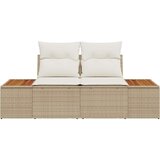  Vrtni kauč Bež 184 x 62 x 85cm poliratan | shoptok.hr