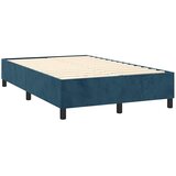 Box spring krevet s madracem tamnoplavi 120 x 200 cm baršunasti | shoptok.hr