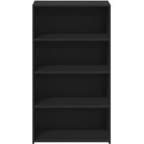  Visoka komoda crna 70 x 41 x 124 cm od konstruiranog drva | shoptok.hr