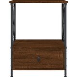  Noćni ormarić boja smeđeg hrasta 50x41x65 cm konstruirano drvo | Eponuda.com