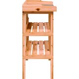  Stol za biljke s policama smeđi 78x38x82,5 cm masivna jelovina | Eponuda.ba