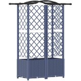  Povišeni krevet s mrežom i krovom Sivi 122 x 40 x 141 cm PP | Eponuda.ba