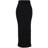 Trendyol Black Textured Fabric Pencil Maxi Skirt | ePonuda.com