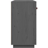  Komoda siva 100 x 40 x 75 cm od masivne borovine | shoptok.hr
