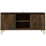 TV ormarić s drvenim nogama dimljeni hrast 103,5 x 35 x 50 cm | Eponuda.com