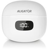 ALIGATOR TWS08WT - Bežične slušalice sa ANC prigušiva 200 mAh + 2x 30 mAh IP40 bele | Eponuda.com