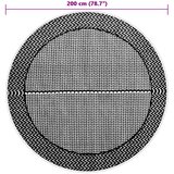 Vanjski tepih ARAKIL sivi Ø 200 cm PP | shoptok.hr