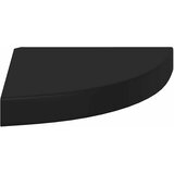  Plutajuće kutne police 4 kom crne 25 x 25 x 3,8 cm MDF | shoptok.hr
