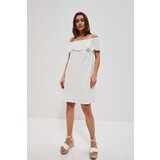 Marisse Openwork Dress With Bare Shoulders L-Su-3748 Off White | Shoptok.si