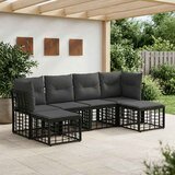  Set vanjskih sofa Crna Poliester | shoptok.hr