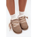 VINCEZA Suede Women's Snow Boots with Fur and Thick Lacing | shoptok.hr