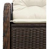  Vrtni kauč s jastukom Smeđa 121 x 62 x 69cm poliratan | Eponuda.com