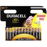 Duracell Baterije Basic AAA LR03 (12 kosov, 1,5 V) cene