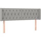  LED uzglavlje svjetlosivo 163x16x78/88 cm od tkanine | shoptok.hr