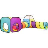  Otroški šotor za igranje z 250 žogicami pisan 190x264x90 cm, (20812736) | Shoptok.si