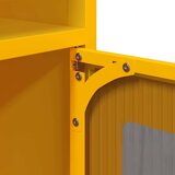 vidaXL Komoda gorčično rumena 100,5x39x107 cm hladno valjano jeklo | Shoptok.si