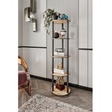 Hanah home Polica za knjige Bookcase 5 Tiers Round Hrast | ePonuda.com