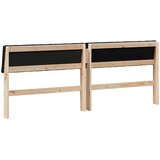  Tapecirani uzglavlje Crna 200 cm Čvrsto borovo drvo | shoptok.hr