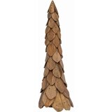 vidaXL Božično drevo z stojalom Rjava 110 cm Trdna tikovina | Shoptok.si