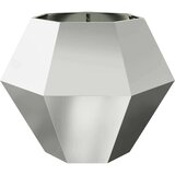 vidaXL Cvetlično korito 2 pcs srebrna 100 x 100 x 80 cm | Shoptok.si