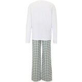 Tommy Hilfiger Underwear Duga pidžama tirkiz / žuta / antracit siva / bijela | shoptok.hr