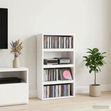  Stalak za CD-ove 4 kom. Bijela 40 x 17 x 17 cm Cijene