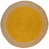 Universal Senf žuto-u prirodnoj boji okrugli tepih ø 90 cm Mahon –