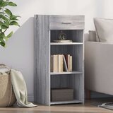 vidaXL Komoda siva sonoma 40x42,5x93 cm inženirski les | Shoptok.si