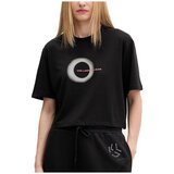 Karl Lagerfeld Majice & Polo majice KLJ BOXY ECLIPSE GRAPHIC T Črna Cene
