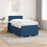  s box springom, madracem i LED-om Plava 120 x 190 cm | shoptok.hr