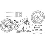  Otroško Kolo 22 Palcev za otroke od 7 do 12 let Črna, (5000202878) | Shoptok.si