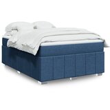 Maison Chic Box spring postelja - Vzmetna postelja z vzmetnico modra 140x200 cm blago SL24403, (21879924) | Shoptok.si