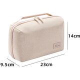 INF Večfunkcijska torba za organizacijo kablov, polnilcev in elektronike Beige, (21779348) | Shoptok.si