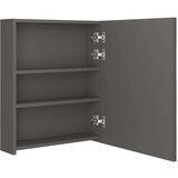  Kopalniška omarica z ogledalom antracitna 50x14x60 cm, (20801605) | Shoptok.si