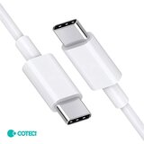  Data kabl Coteci 32117 5A 60W 40 Gps PD Type C na Type C beli 2m Cene