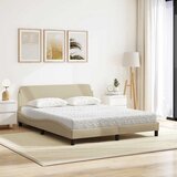 Krevet s madracem Dover krem 160x200 cm od tkanine | Eponuda.ba