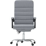  Masažni uredski naslonjač od tkanine svjetlosivi | shoptok.hr