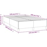  Okvir kreveta bez madraca tamnoplavi 120x190 cm baršunasti | shoptok.hr