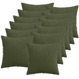  Presvlaka za jastuk 12 pcs HEERLEN Zelena 45 x 45 cm Kord | shoptok.hr