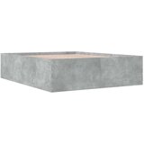  Posteljni okvir betonsko siv 150x200 cm inženirski les | Shoptok.si