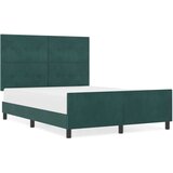  Krevet Odjeljak Tamno Zelena 160x200 cm Baršun | shoptok.hr