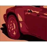 Ručno slikane slike na platnu pop art porsche 911 (umetnicke)