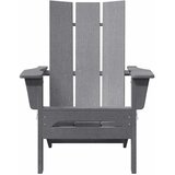  Sklopiva Adirondack stolica Svijetlo siva 80,5 x 74,5 x 92 cm | shoptok.hr