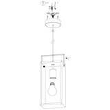 Eglo 43413 - Luster na sajli FAMBOROUGH 1xE27/40W/230V | Eponuda.com