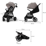 Kinderkraft Sportska kolica Grande 2, Beige | shoptok.hr