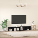 vidaXL Set TV komoda 2 pcs 37 x 35 x 107 cm Konstruirano drvo | shoptok.hr
